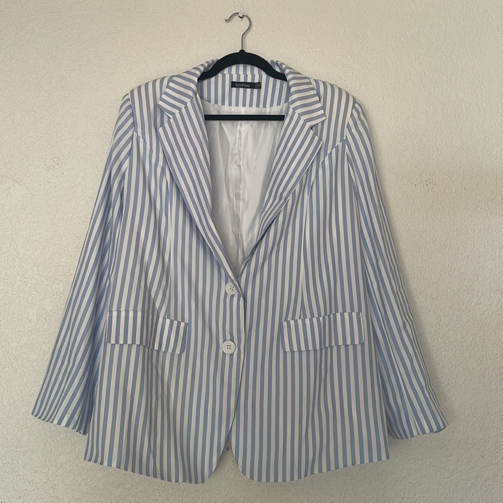 Stripped Boohoo Blazer